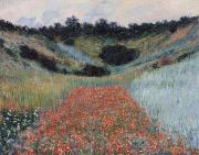 Claude Monet Poppy field in a hollow near Givemy china oil painting artist